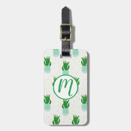 Sansevieria Schlange Pflanze drucken Gepäckanhänger