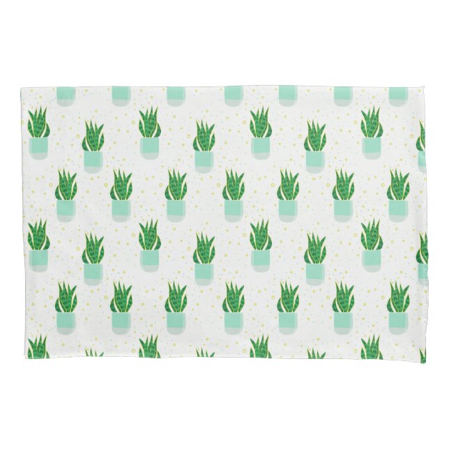 Sansevieria Schlange Pflanze drucken Kissenbezug (Vorderseite)
