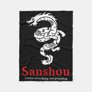 Sanshou-Drache Sanda chinesisches Boxen Kampfsport Fleecedecke
