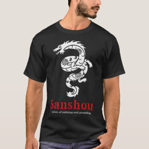 Sanshou-Drache Sanda chinesisches Boxen Kampfsport T-Shirt