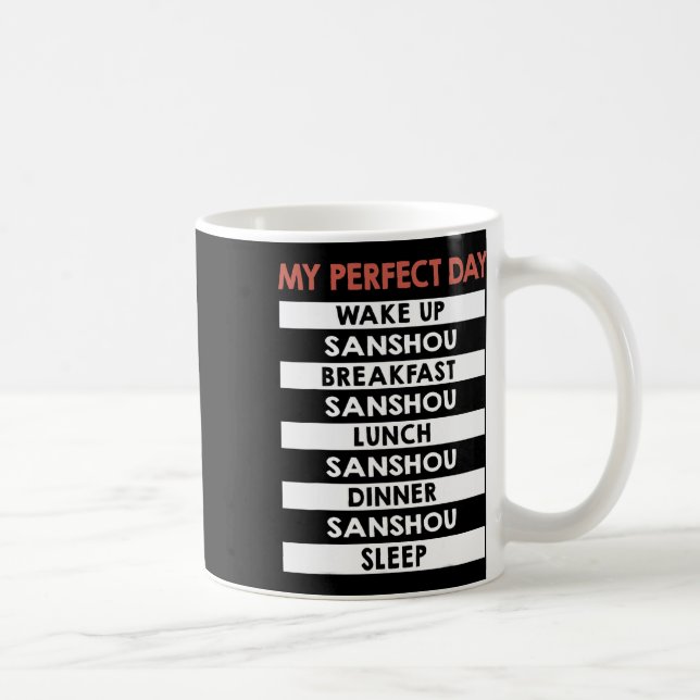 Sanshou, mein perfekter Tag chinesischer Boxkampf Kaffeetasse (Rechts)