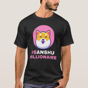 Sanshu Millionaire Sanshu Inu-Münzen Kryptowährung T-Shirt