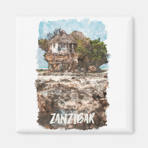 Sansibar Africa Vintage Travel Magnet