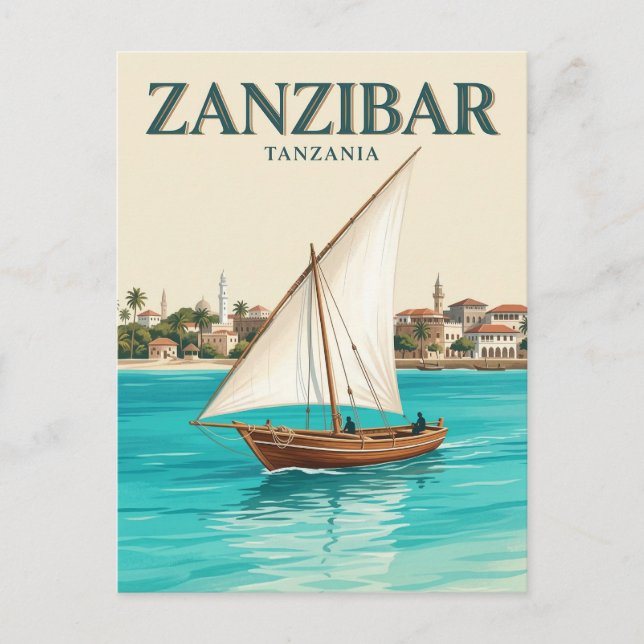 Sansibar, Stone Town, Unguja Postkarte (Vorderseite)