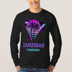 Sansibar Tansania 80er Palme Retro Vintage Souveni T-Shirt