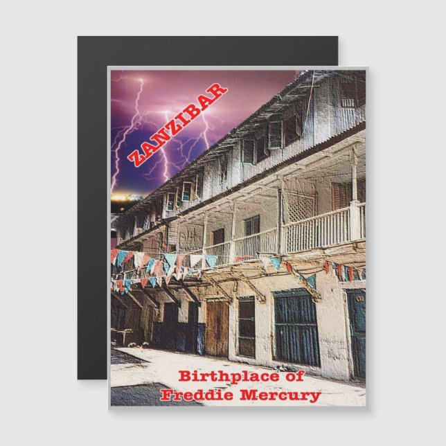 Sansibar - Tansania - Magnetkarte (Vorne/Hinten)