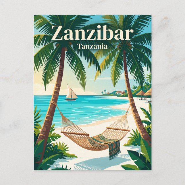 Sansibar Tansania Postkarte (Vorderseite)