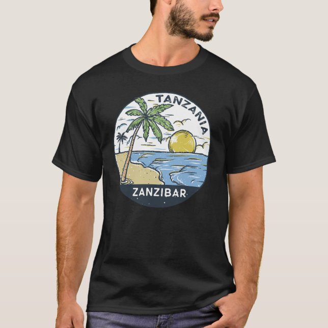 Sansibar Tansania Vintag T-Shirt (Vorderseite)
