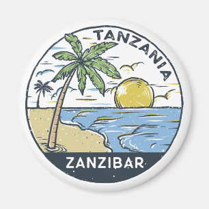 Sansibar Tansania Vintage Magnet