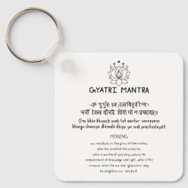 Sanskrit Gyatri Mantra Schlüsselanhänger