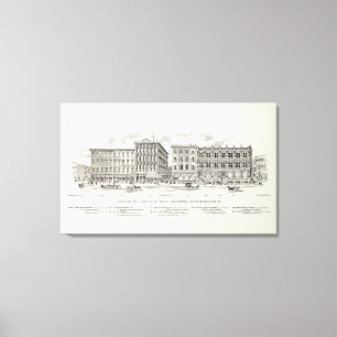 Sansome Ostseite Kalifornien und Sacramento Leinwanddruck