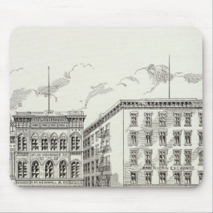 Sansome West Side California und Sacramento Mousepad