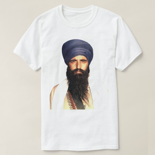Sant Baba Jarnail Singh Brückranwale Clas T-Shirt (Design vorne)