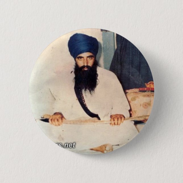 Sant Jarnail Singh Ji Khalsa Bhindranwale Button (Vorderseite)