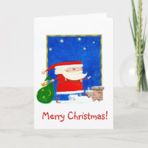 Sant Klaus Weihnachtskarte