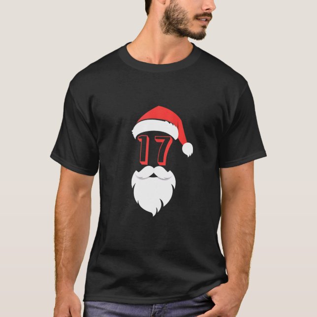Santa 17 Years Old Graphic T-Shirt - 17. Geburtsta (Vorderseite)