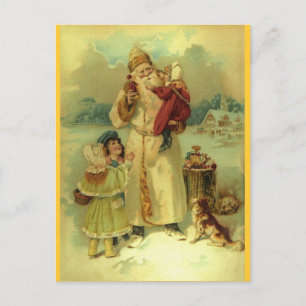 Santa 1897 vintage St. Nick auf Deutsch Feiertagspostkarte
