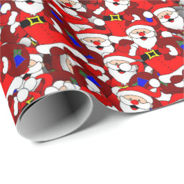 Santa 30 Zoll x 2,5 m Wrapping Paper Geschenkpapier