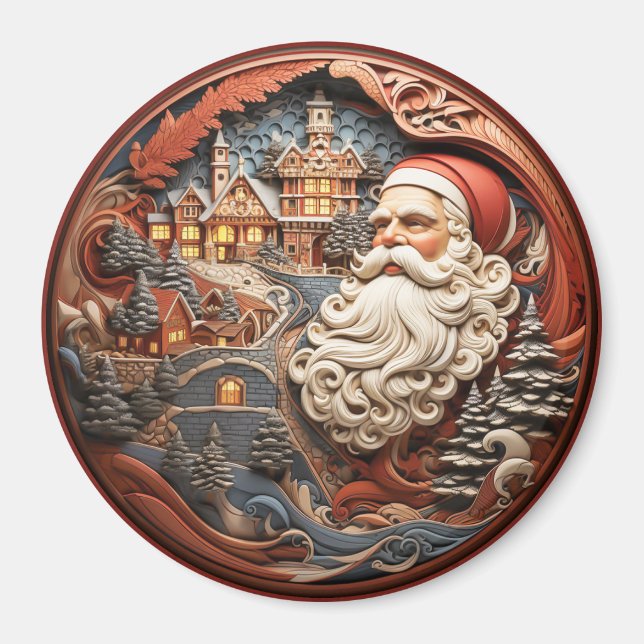 Santa 3D Magnet (Vorne)