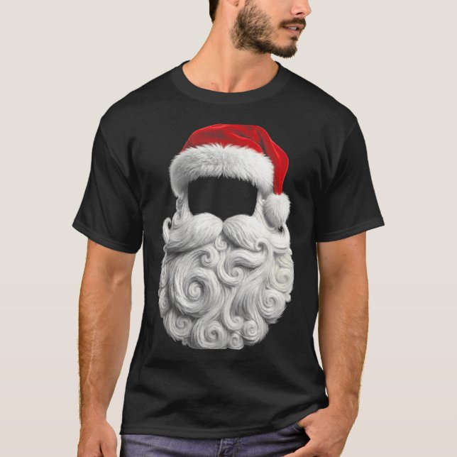 Santa 67 6 7 Six Seven Beard Cool Realistic  T-Shirt (Vorderseite)
