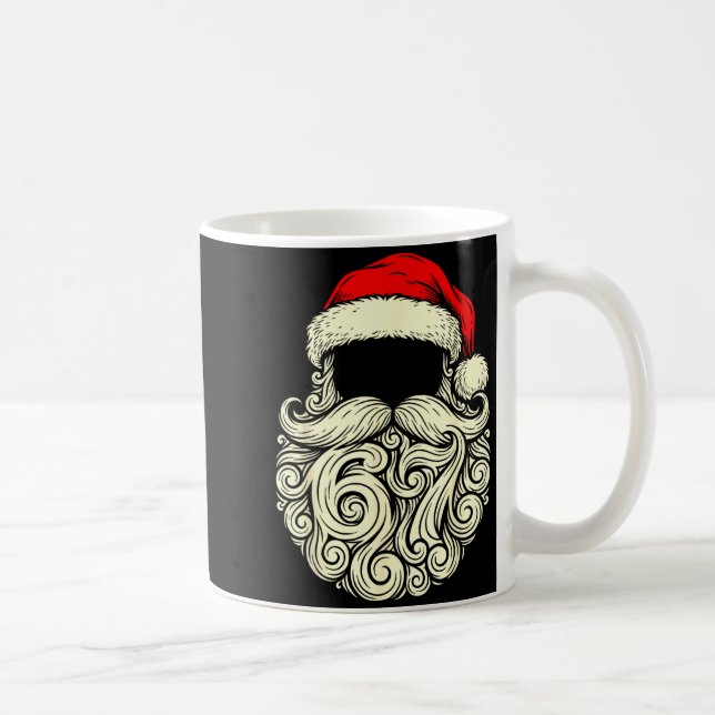 Santa 67 Hidden In Beard Christmas  Kaffeetasse (Rechts)