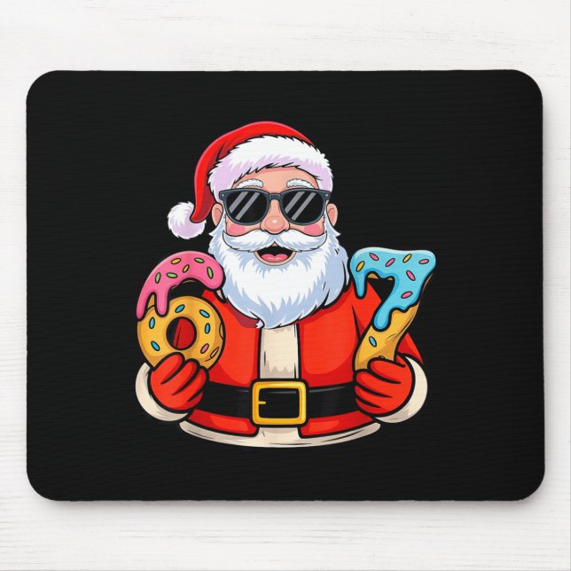 Santa 67 Ice Cream Drip Christmas  Mousepad (Vorne)