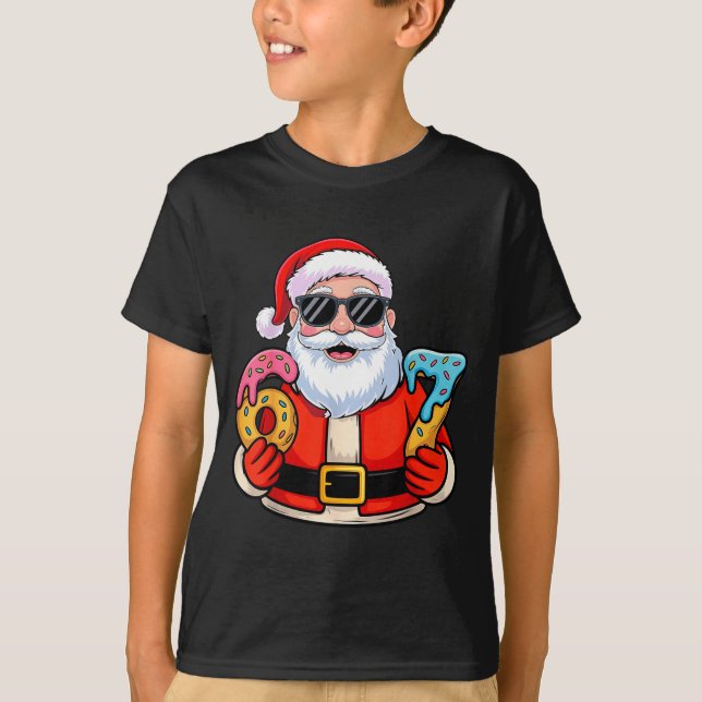 Santa 67 Ice Cream Drip Christmas  T-Shirt (Vorderseite)