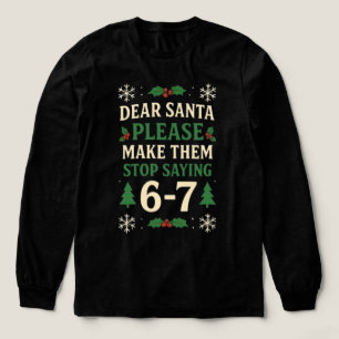 Santa 67: Lustiger Weihnachten Six Seven – 2025 - Tri-Blend Shirt