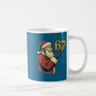 Santa 67 Nummer Lustiger Weihnachts-Meme Se  Kaffeetasse