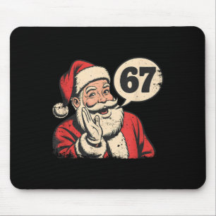 Santa 67 Weihnachten Six Seven Meme Mousepad