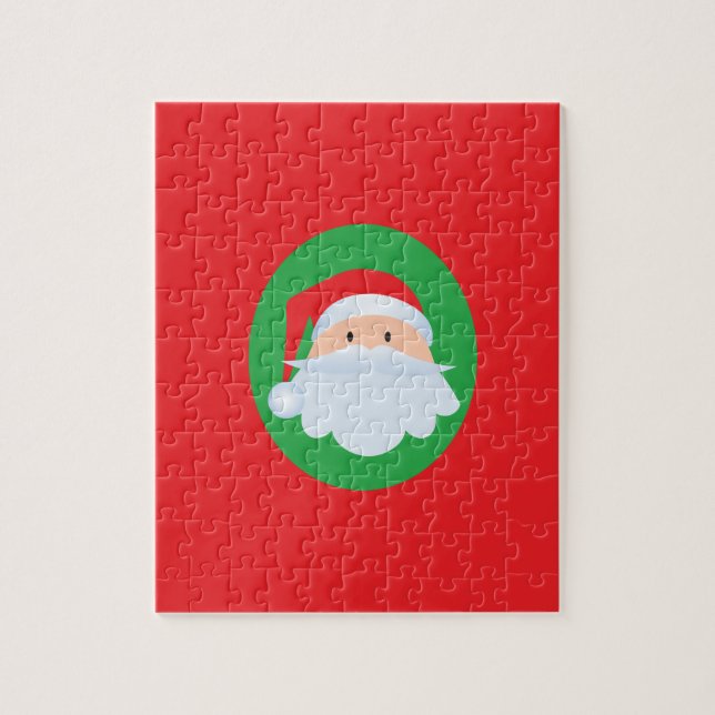 Santa 8x10 Foto Puzzle mit Geschenkboxen (Vertikal)