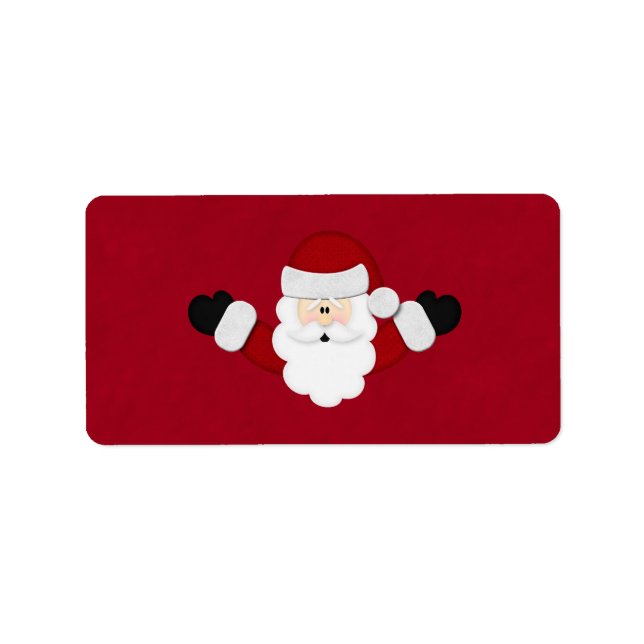 Santa Adressaufkleber (Vorne)