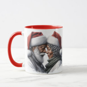 Santa African American Coffee Tasse