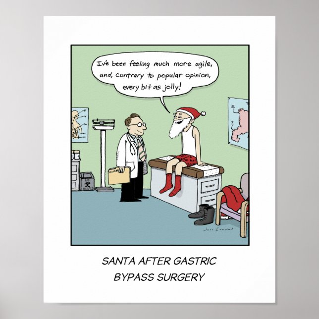 Santa After Gastric Bypass Operation - Still Jolly Poster (Vorne)