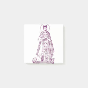 Santa Agnes von Rom griechisches Mosaik Post-it Klebezettel