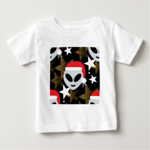 Santa Alien Eemoji Baby T-shirt