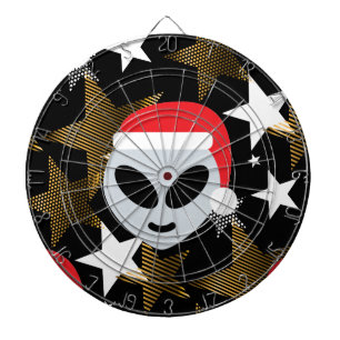 Santa Alien Eemoji Dartscheibe