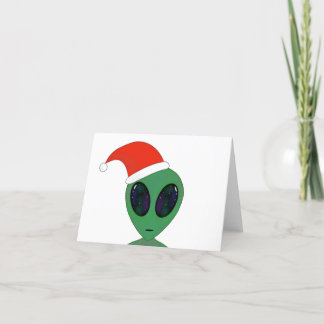 Santa Alien Feiertagskarte