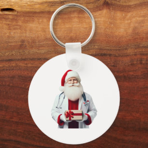 SANTA ALS ARZT SCHLÜSSELANHÄNGER