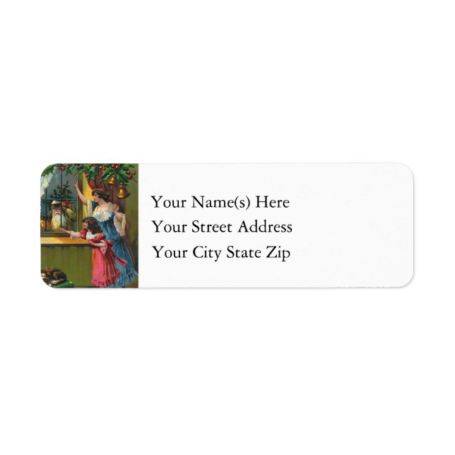 Santa am Fenster Vintag (Vorne)