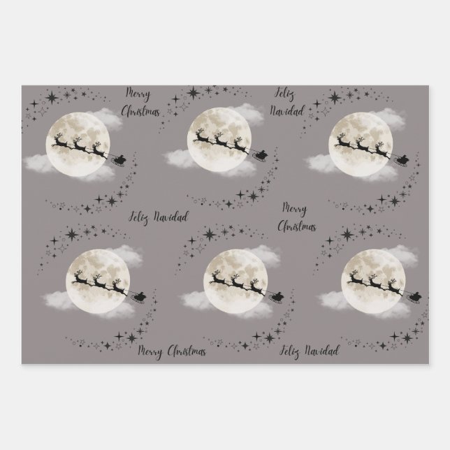 SANTA AM XMAS DAY GESCHENKPAPIER SET (Vorderseite 2)