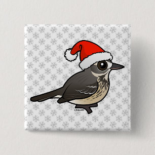 Santa American Pipit Button