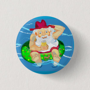 Santa an Feiertagen Button