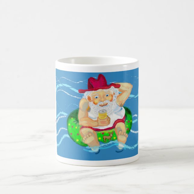 Santa an Feiertagen Kaffeetasse (Mittel)