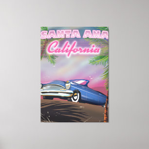 Santa Ana California Reiseplakat Leinwanddruck