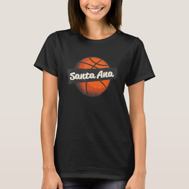 Santa Ana Heimat Basketball Player Sports T-Shirt (Vorderseite)