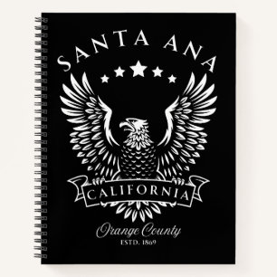 Santa Ana Orange County Kalifornien Vintage Adler Notizbuch