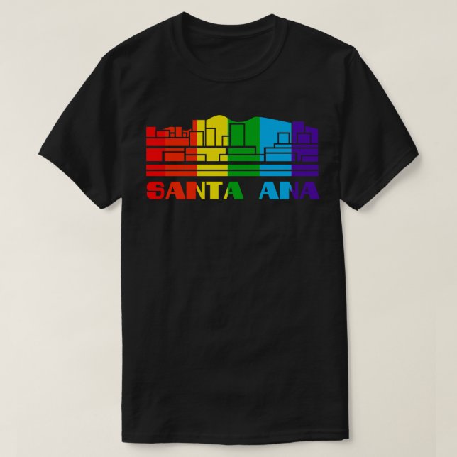 Santa Ana Pride Santa Ana LGBT-Geschenke für LGBTQ T-Shirt (Design vorne)