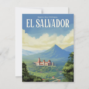 Santa Ana Vulkan El Salvador Reisen Postkarte