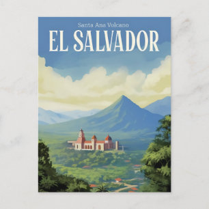 Santa Ana Vulkan El Salvador Reisen Postkarte